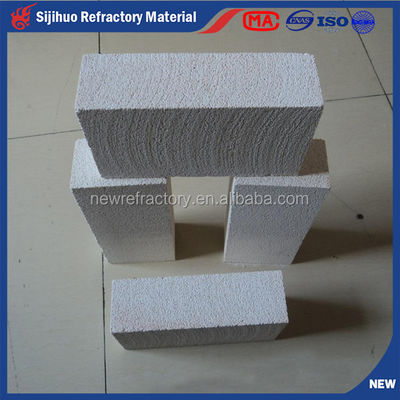 230x114x65mm 블록 화재 순수 흰색 Mullite 열 절연 벽돌 열 보존