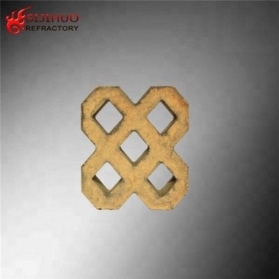 230x114x65mm 체커 반열화재 벽돌 0.34% CaO 함량과 열 저항