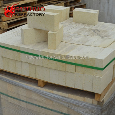 230x114x65mm 노란색 고 알루미나 화면 벽돌 48-83 Al2O3
